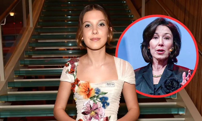Millie Bobby Brown and Safra Catz