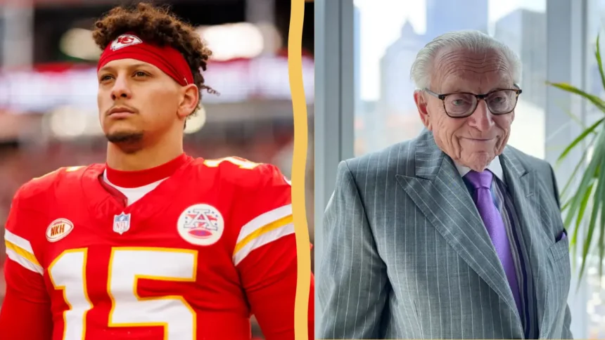 Patrick Mahomes and Larry Silverstein